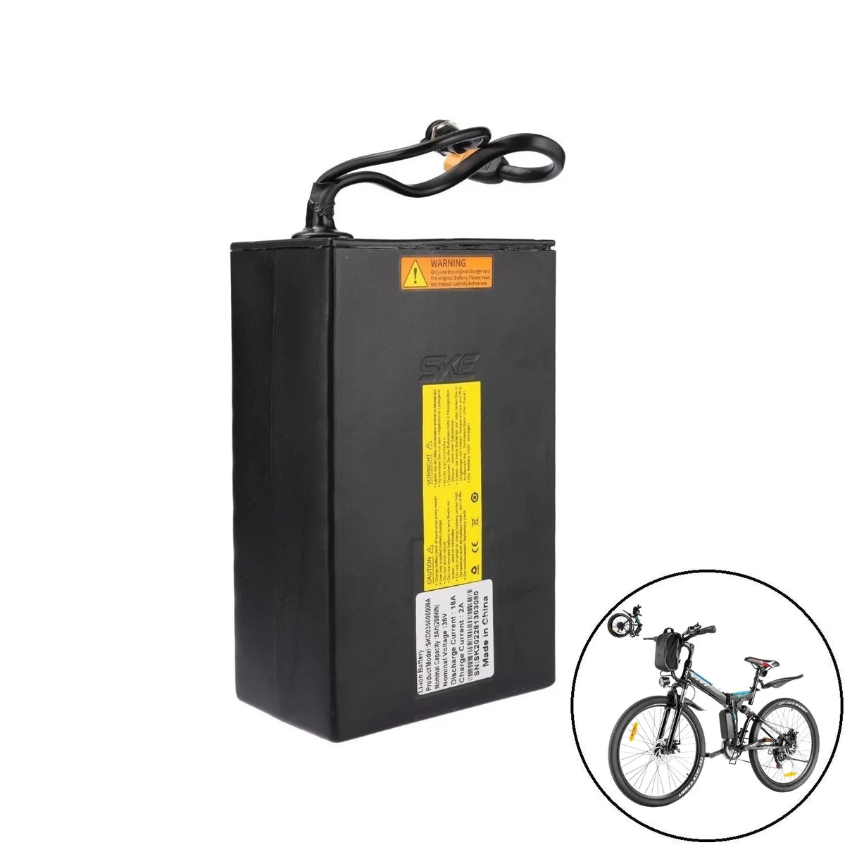 VIVIElectricBike36V8AhBatteryB